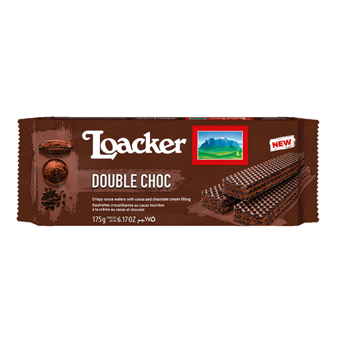 Loacker Wafers Double Choc (175g) - Italian Gourmet UK