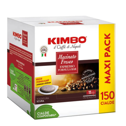 Kimbo Macinato Fresco Espresso Cialde ESE Formula Bar 150 Compostable Coffee Pods