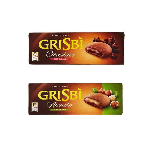 Test Pack Matilde Vicenzi Grisbì al Cioccolato & Nocciola Italian sweet biscuits (2x150g) - Italian Gourmet UK