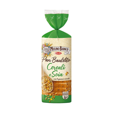 Mulino Bianco bread 400g Mulino Bianco Pan bauletto Bianco Cereali e Soia Cereals and soya 400g 8076809582179