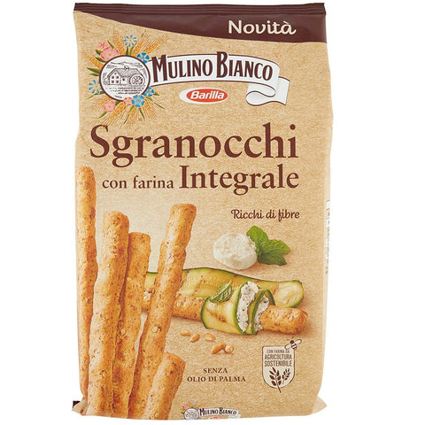 Mulino Bianco Grissini Mulino Bianco Grissini Sgranocchi Integrale Grissini with wholemeal flour 200 g 8076809579544