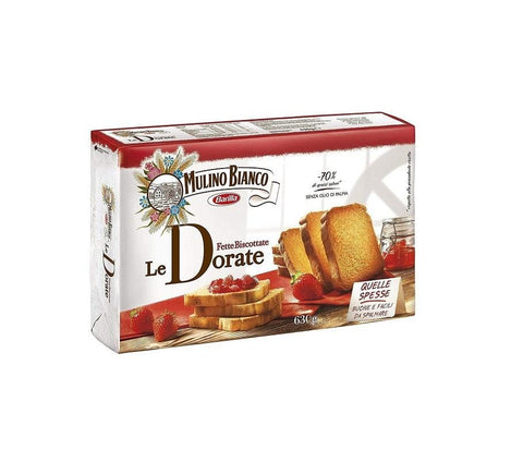 Mulino Bianco Fette Biscottate Dorate Rusks baked bread 630g - Italian Gourmet UK