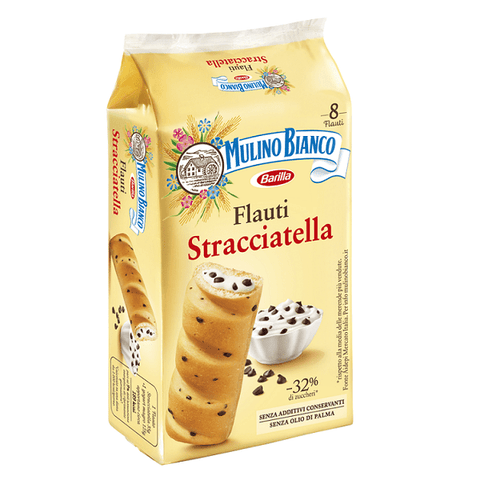 Mulino Bianco Flauti Stracciatella with Chocolate Chips (280g) - Italian Gourmet UK