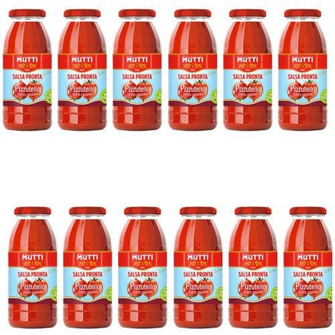 Mutti Pizzutello 100% Italian Tomatoes sauce in glass (12x300g) - Italian Gourmet UK