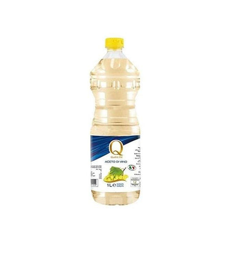 Qualità più Aceto di Vino Bianco italian white vine vinegar 12x1L - Italian Gourmet UK