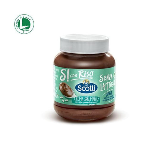 Riso Scotti Crema spread with rice, hazelnuts and cocoa 400g - Italian Gourmet UK