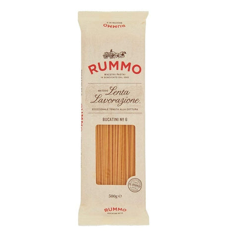 Rummo Pasta Rummo Bucatini N°6 Lenta Lavorazione Durum Wheat Semolina Pasta 500g Bronze Drawing