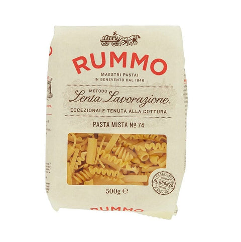 Rummo Pasta Rummo Pasta Mista N°74 Lenta Lavorazione Durum Wheat Semolina Pasta 500g Bronze Drawing