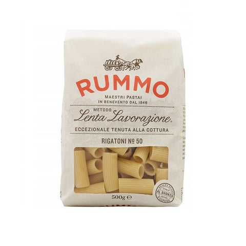 Rummo Pasta Rummo Rigatoni N°50 Lenta Lavorazione Durum Wheat Semolina Pasta 500g Bronze Drawing