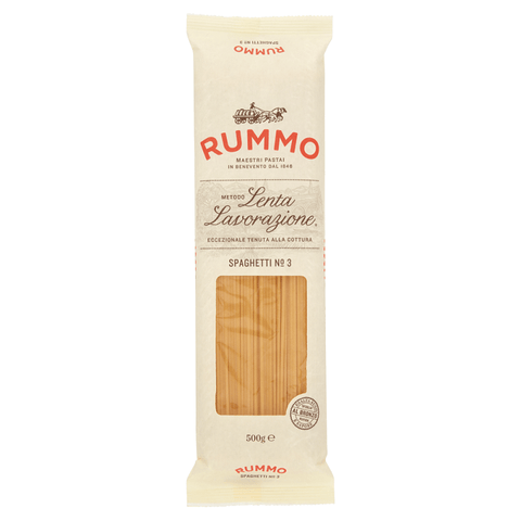 Rummo Pasta Rummo Spaghetti N°3 Lenta Lavorazione Durum Wheat Semolina Pasta 500g Bronze Drawing