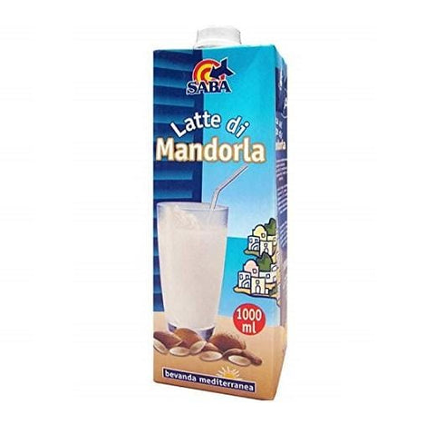 SABA Latte di Mandorla almond milk soft drink 1000ml - Italian Gourmet UK