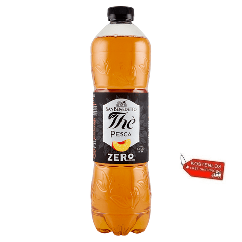 San Benedetto Soft Drink 12x San Benedetto Thè alla Pesca Zero Peach Italian iced tea 1.5L 8001620005330