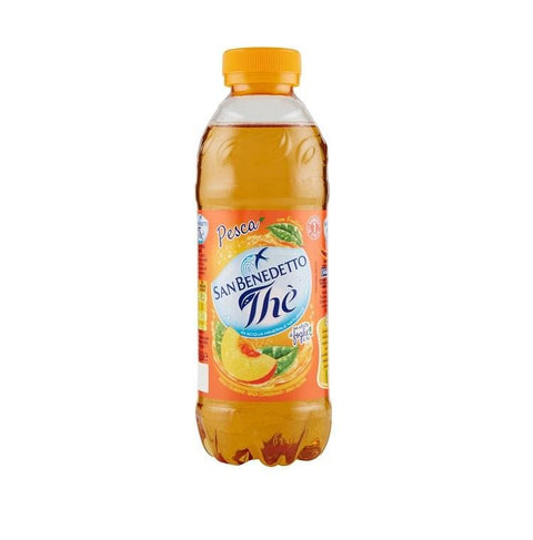 San Benedetto Thè alla Pesca Peach Italian Iced Tea PET 24x500ml - Italian Gourmet UK