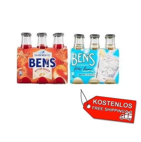 Test pack San Benedetto Ben's Rosso & Bianco Aperitivo giga pack 48x100ml - Italian Gourmet UK