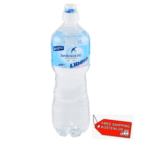 San Benedetto water 48x San Benedetto Libera Acqua Minerale Naturale Natural Mineral Water disposable PET 500ml 8001620003312