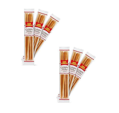 San Carlo grissini torinesi breadsticks 6x125g - Italian Gourmet UK