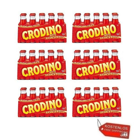 60x San Pellegrino Crodino Arancia Rossa non-alcoholic aperitif with blood orange 100ml - Italian Gourmet UK