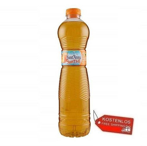 12x Sant'Anna Thè alla Pesca peach iced tea PET 1,5Lt - Italian Gourmet UK