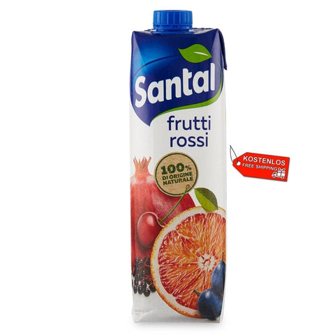 Santal Fruit juice 12x Parmalat Santal I Classici Frutti Rossi Red Fruit Juice 100% Natural 1000ml 8002580027059