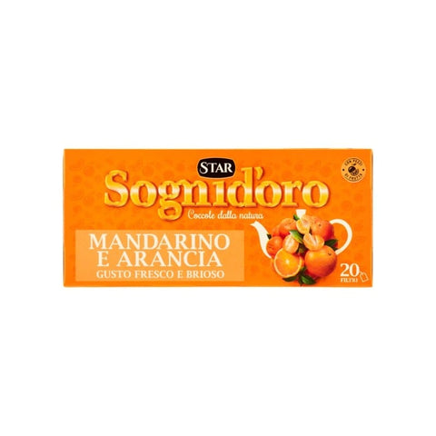 Star Herbal tea Sogni d'oro Infuso Caldo e Freddo Mandarino e Arancia Hot and cold infusion mandarine and orange 40g