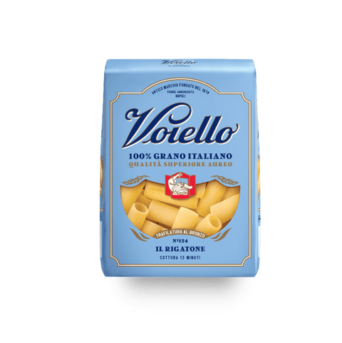 Voiello Pasta Voiello Il Rigatone n°124 Durum Wheat Semolina Pasta 100% Italian Wheat 500g Bronze Drawing