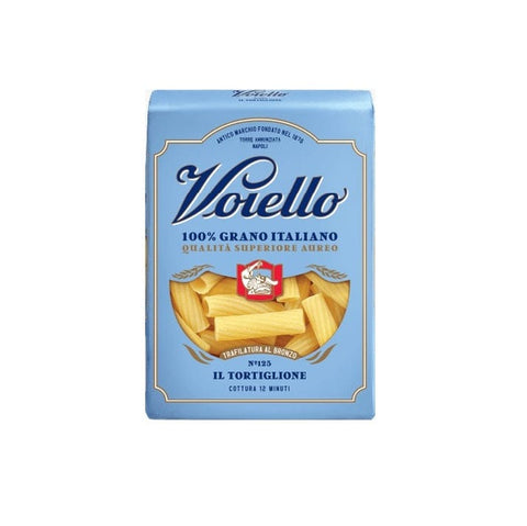 Voiello Pasta Voiello Il Tortiglione n°125 Durum Wheat Semolina Pasta 100% Italian Wheat 500g Bronze Drawing