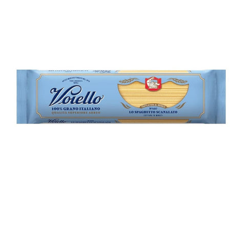 Voiello Pasta Voiello Lo Spaghetto Scanalato n°107 Durum Wheat Semolina Pasta 100% Italian Wheat 500g Bronze Drawing